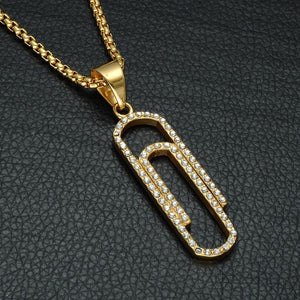 Iced Out Paperclip Chain